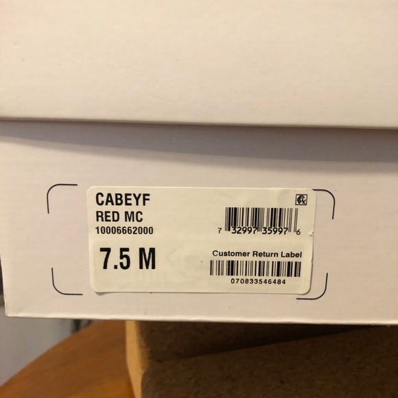 BAR III Ankle Strap Red "Suede" Platform Sandal - Picture 5 of 5